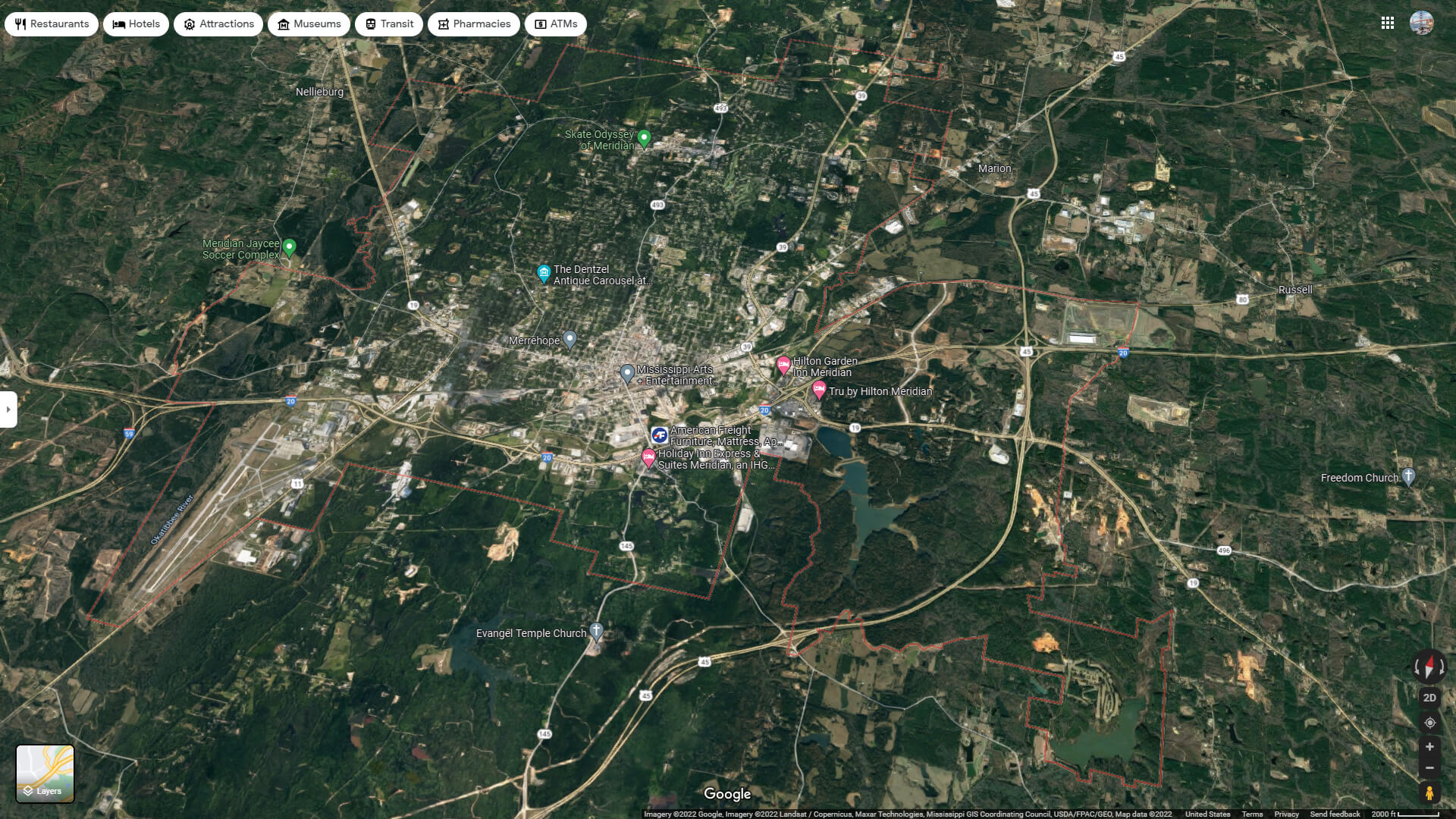Madison Aerial Map Mississippi